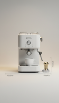 Single-shot espresso machine porcelain white limited edition