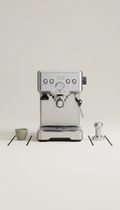 Single-shot espresso machine stainless steel edition